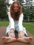 Sexy redhead feet - 70 photos